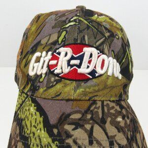 Git-R-Done Embroidered Logo Men's Camouflage Adjustable Strap Back Cap Hat